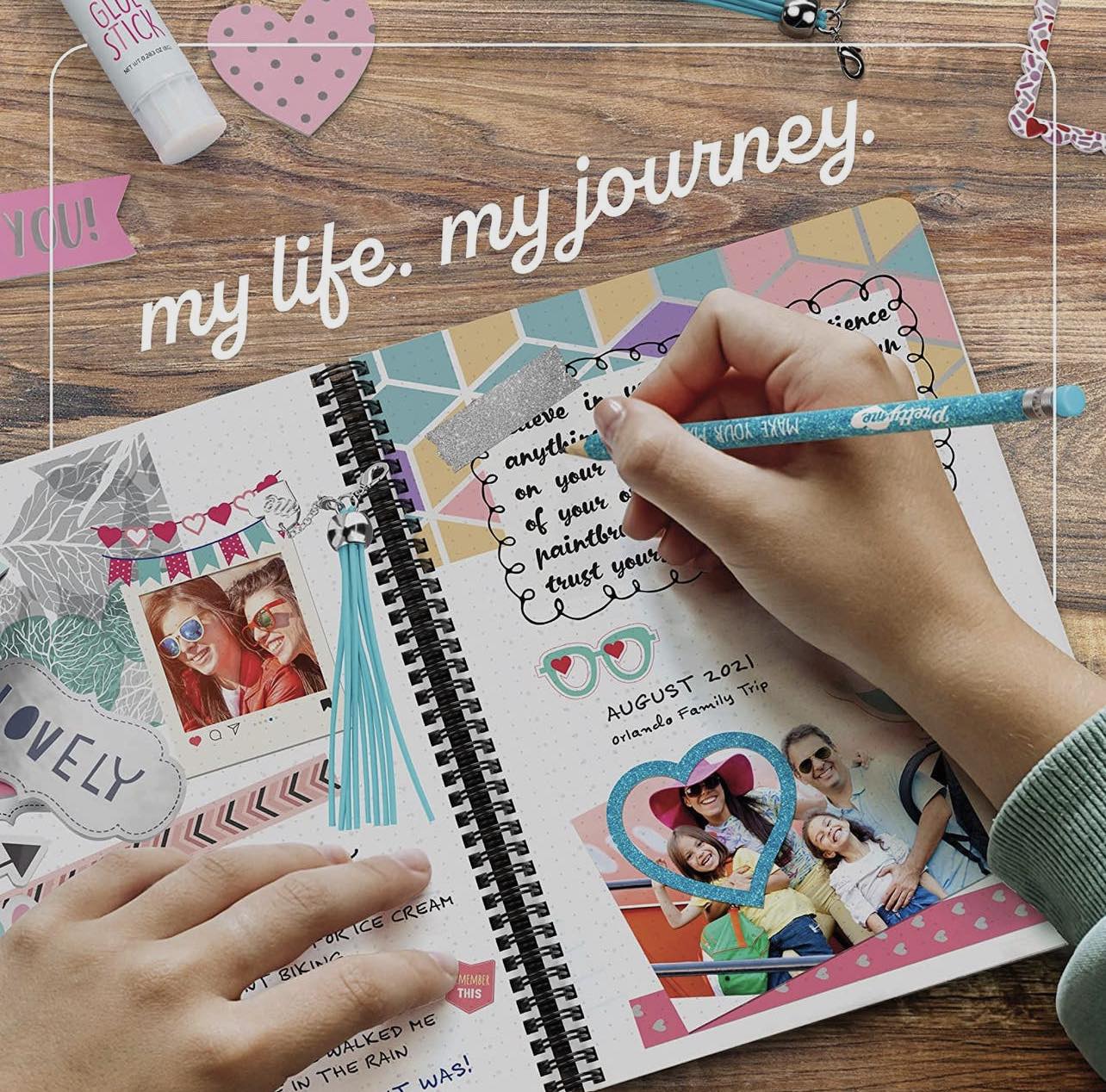 DIY Journal Kit Journaling Kit for Teenage Girls and Scrapbook Diary  Supplies Set Purple Arts Craft Toy Birthday Gifts Ideas - AliExpress