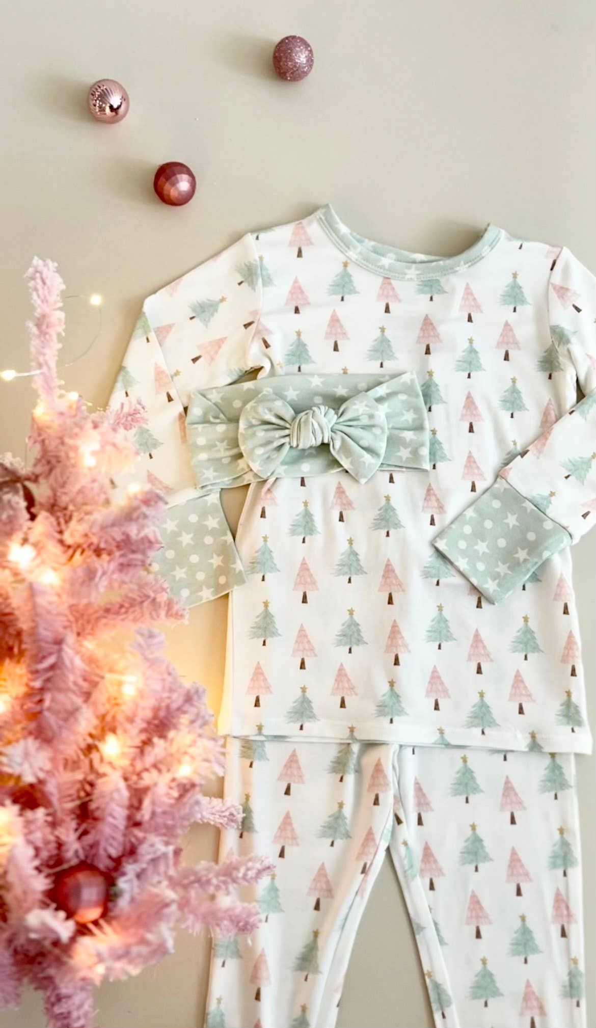 Sweet Christmas Trees - Two-Piece Pajama Set