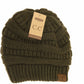 Classic Fuzzy Lined CC Beanie HAT25: Moss