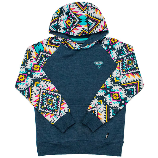 Hooey “Rope Like A Girl” Navy Youth Sweater