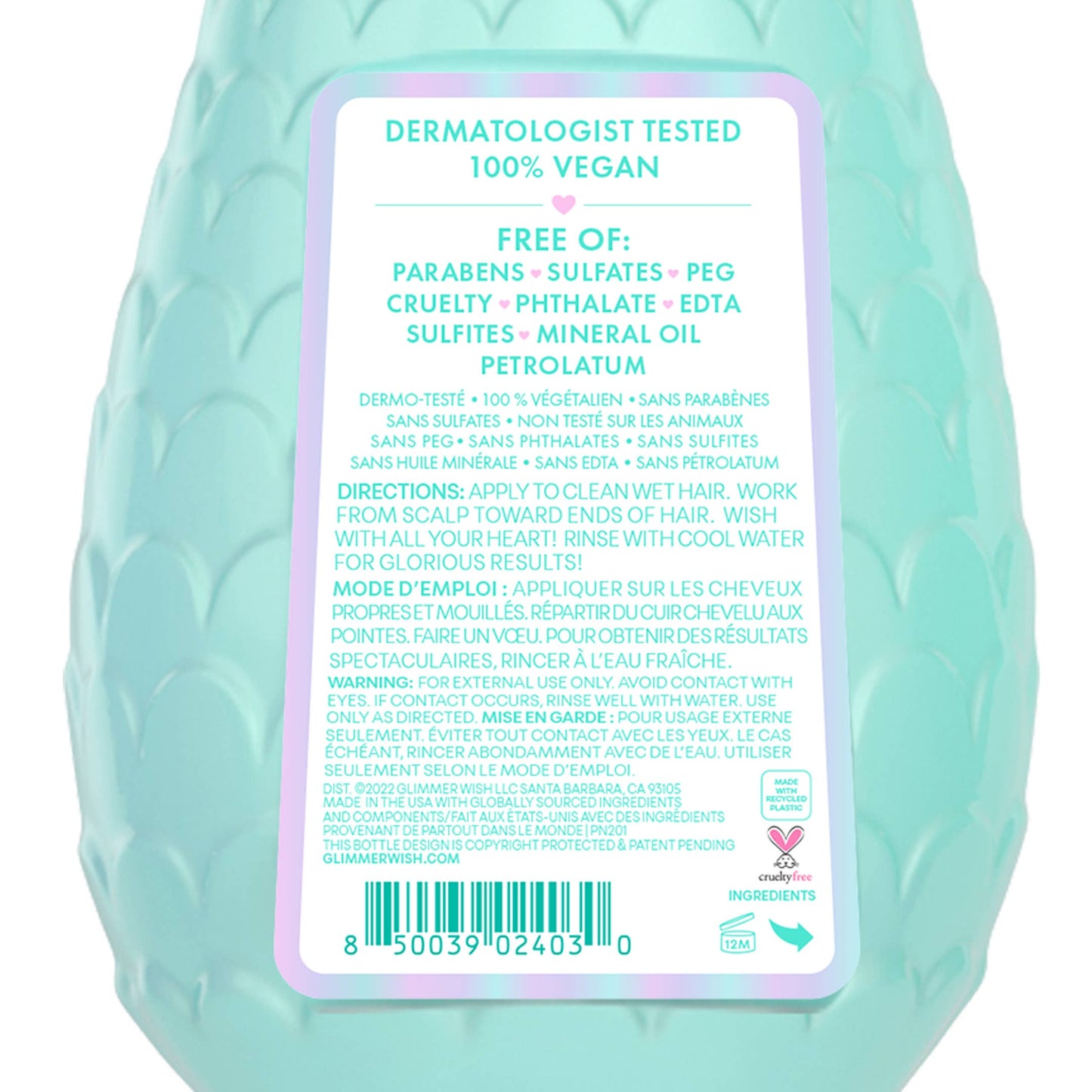 Mermaid Kids Conditioner, Paraben and Sulfate Free