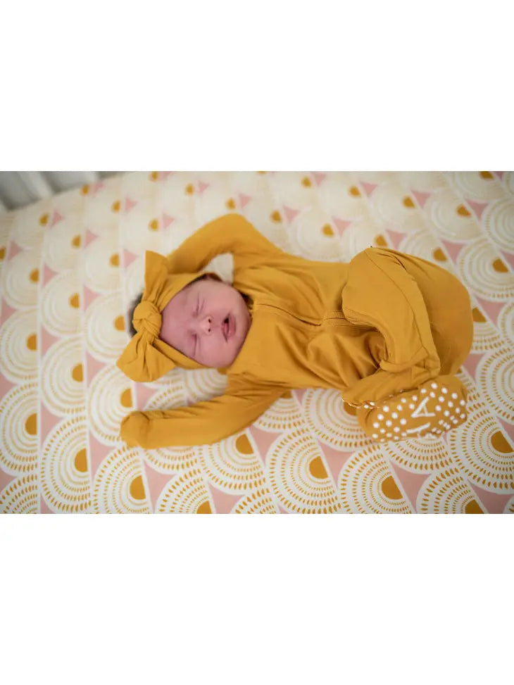 Mustard Baby Bow Headband
