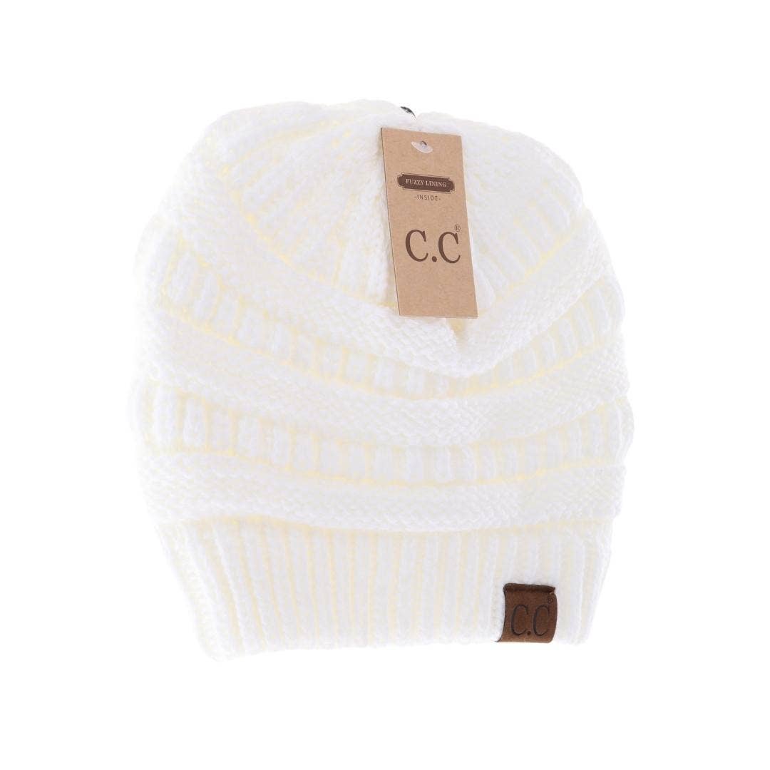 Classic Fuzzy Lined CC Beanie HAT25: Clay