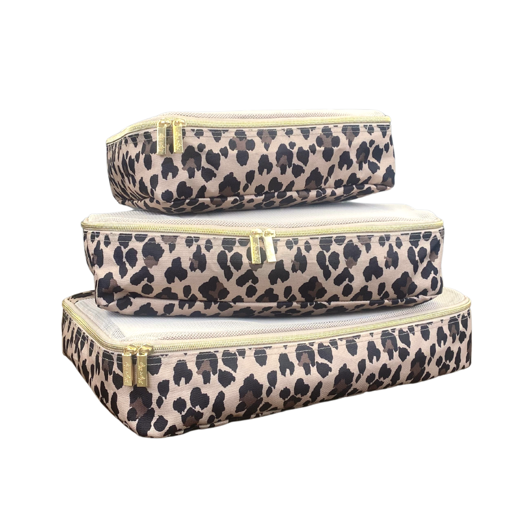 Pack Like A Boss™ Packing Cubes Large Set Leopard