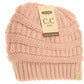 Kids Solid Fuzzy Lined CC Beanie KIDS25: Indie Pink