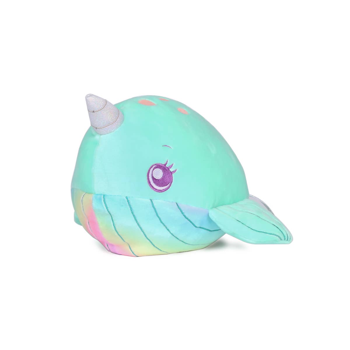 Nickie the Narwhal Glow in the Dark 7.5" Soft Plush Toy