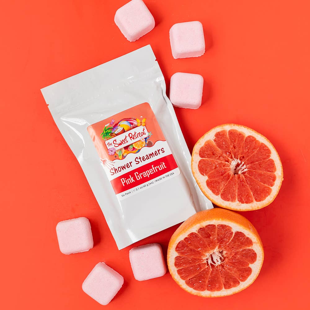 New! Sweet Retreat Shower Steamer 6-pack | Pink Grapefruit